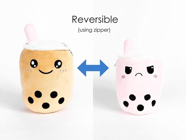 The Original Boba Tea Reversible Boba Plush - Happy to Mad (Reversible Boba Plushie) - Image 5