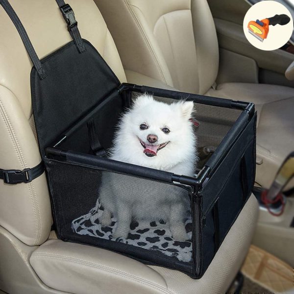 Booster seat for Dogs,pet car seat with Safety Belt and deShedding Tool - Image 7