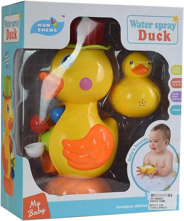 Konig Kids Water Spray Duck Bath Toy Set Bathtub Toy for Toddlers - Image 2