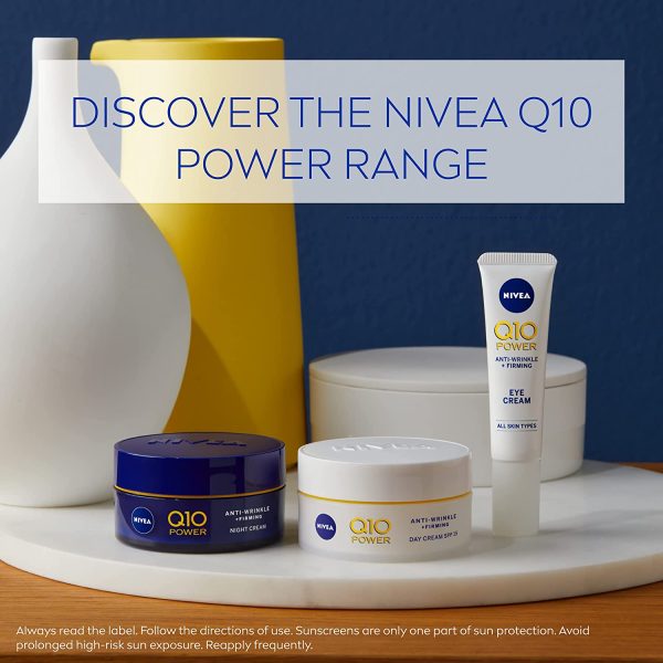 NIVEA Q10 Power Anti-Wrinkle Night Cream (50ml), Anti Aging Face Moisturiser for Women, Firming Face Moisturiser, Anti-Wrinkle Face Cream with Q10 - Image 6