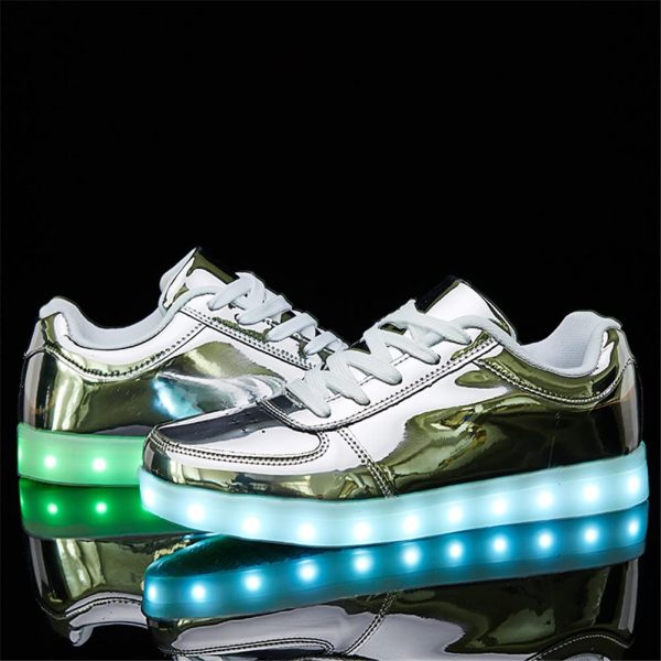 LeoVera USB Charging LED Light Up Shoes Sports Dancing Sneakers - Image 4