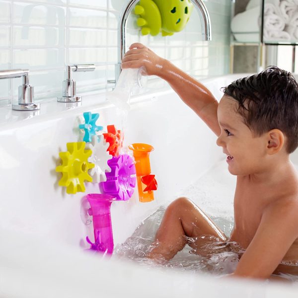 Boon Building Bath Pipes Toy, Set of 5, Multicolor - Image 6