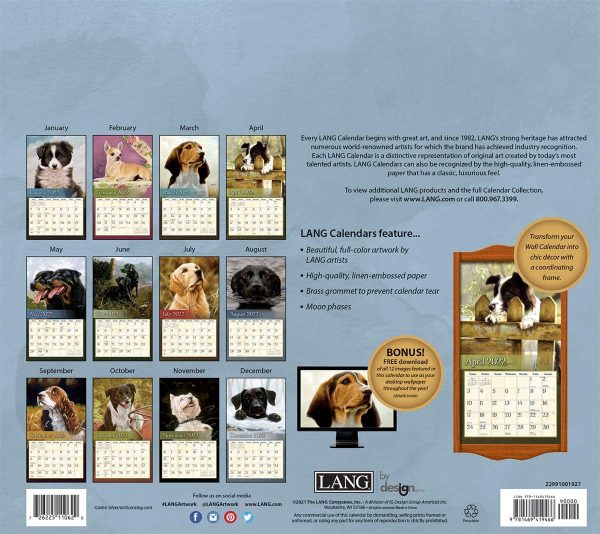 Lang Love of Dogs 2022 Wall Calendar (22991001927) - Image 2