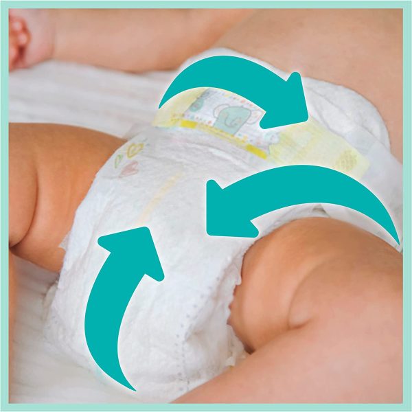 Pampers Baby-Dry Tape Diapers (4kg-8kg) Size 2 Infant, 60 count - Image 4