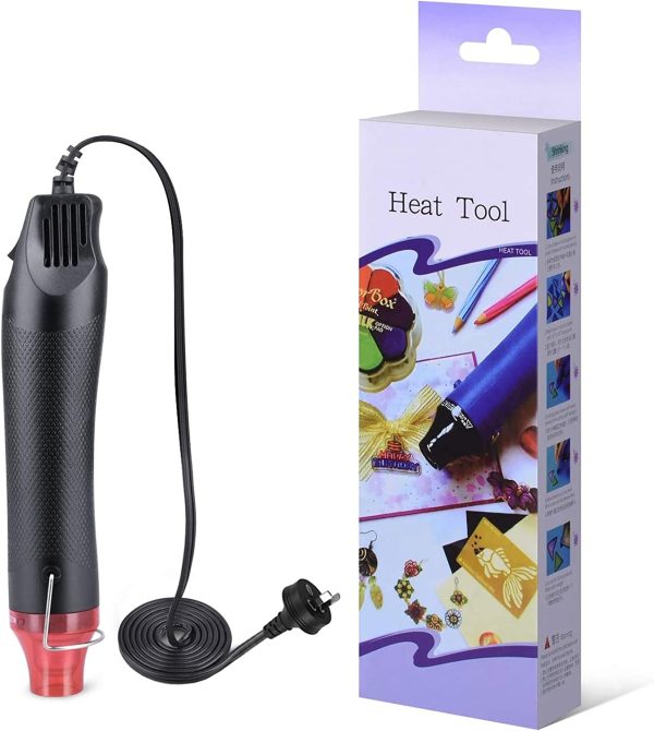 Mini Heat Gun, 300W Portable Epoxy Resin Hot Air Gun with 40 Inchs Power Cord for DIY and Crafts - Image 2