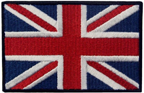 EmbTao Patches British Union Jack Embroidered England Flag UK Great Britain Hook & Loop Emblem - Image 3