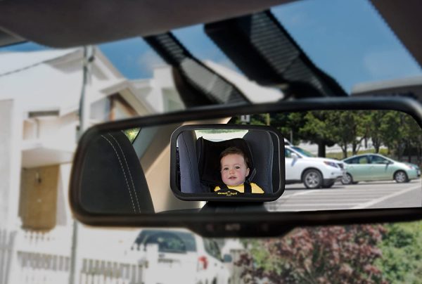 ROYAL RASCALS Baby Car Mirror for Back Seat - Updated Lockable Model - Black Frame - Safest Shatterproof Baby Mirror for Car - Rear View Baby Car Seat Mirror to See Rear Facing Infants and Babies. - Image 9