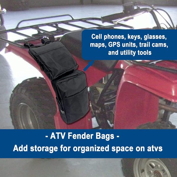 COCO ATV Fender Bags 2-Pack ATV Tank Saddle Bags, Cargo Storage Hunting Bags () - Image 5