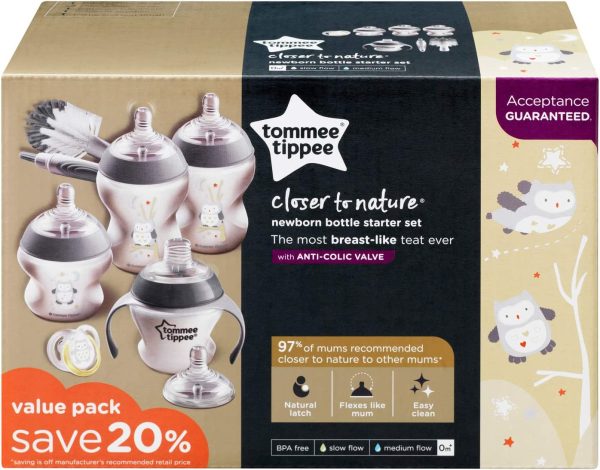 Tommee Tippee Closer to Nature Newborn Baby Bottle Feeding Pack - Image 2