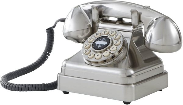 CR62-BC Kettle Classic Desk Phone with Push Button Technology, Brushed Chrome - Image 3