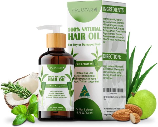 Hair Oil-100% Natural Organic Herbal Hair Growth Treatment-For All Hair Types(100&200ml) - Image 3