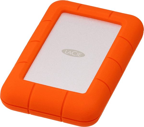 LaCie Rugged Mini, 5T,B USB 3.0 Portable 2.5 inch External Hard Drive for PC and Mac, Orange/Grey, with Rescue Services (STJJ5000400) - Image 6