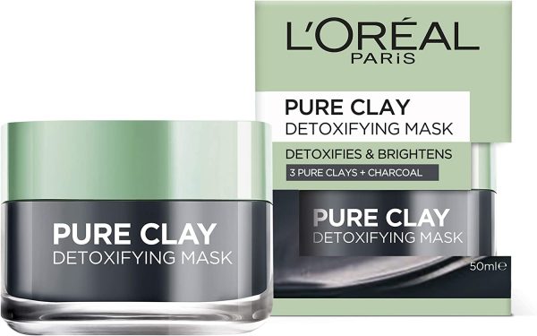 L'Or??al Paris Pure Clay Detoxifying Charcoal Mask 50ml - Image 6