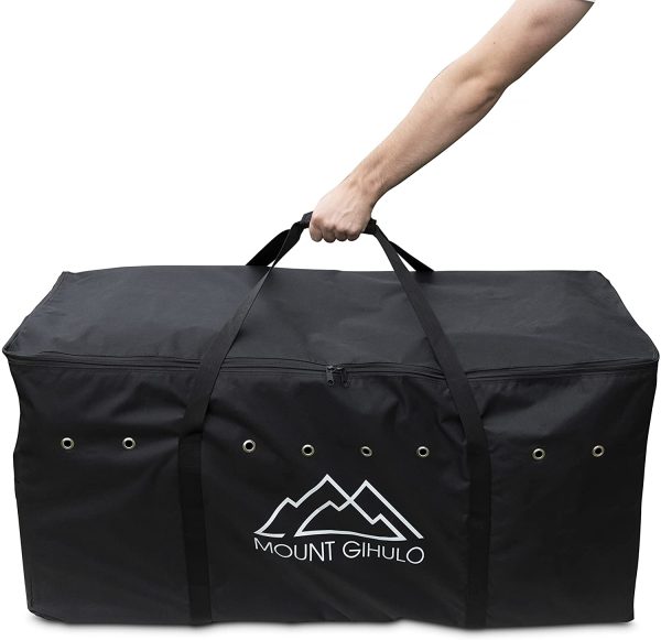 Mount Gihulo Hay Bale Bag - 600D Polyester, Shoulder Strap, Carry Handles, Ventilated, PVC Waterproofing, 2-String Bale - Complete with Horse Charm - Image 6