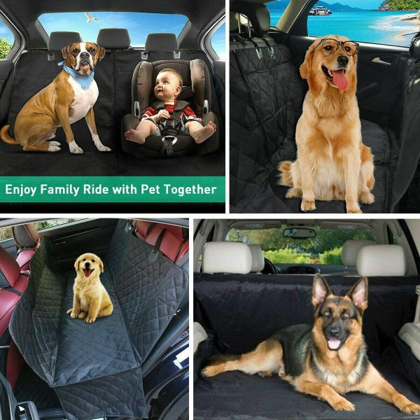 Dog Car Seat Covers,Dog Seat Cover Pet Seat Cover for Cars, Trucks, and SUV - Black, Waterproof, Hammock Convertible - Image 6