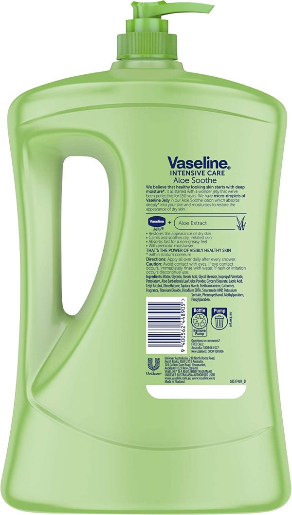 Vaseline Intensive Care Body Lotion Aloe Soothe, 1.5L - Image 4