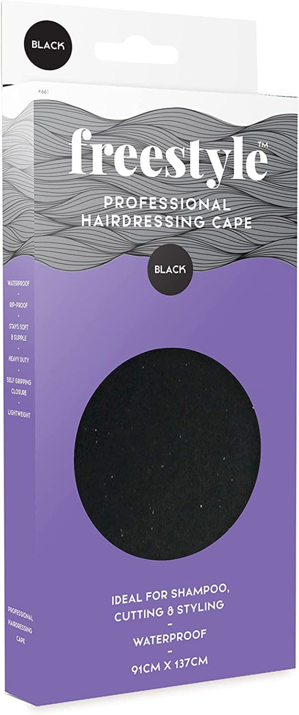 Freestyle Hairdressing Cape, Black