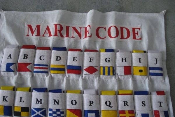 Naval Signal Flag Set with Case Cover Nautical Decor Maritime Marine Boat Sip Vessel [Set of 40 Flags] 5100 - Image 5