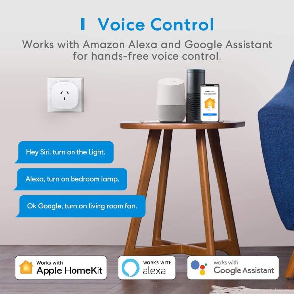 meross Smart Plug Works with HomeKit, 4 Piece - Image 6