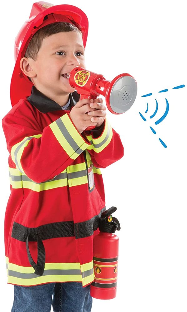 Melissa & Doug 4834 Fire Chief Role Play Costume Dress-Up Set, 6 pcs - Image 6