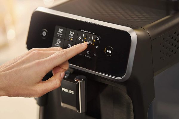 PHILIPS 2200 LatteGo Fully Automatic Espresso Coffee Machine: 3 beverage capability, touch display, 12-step grinder levels, 3 aroma settings and durable ceramic grinders, Black, EP2231/40 - Image 6