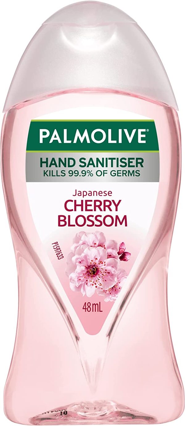 Palmolive Antibacterial Instant Hand Sanitiser, 48mL, Japanese Cherry Blossom, Travel Size, Kills 99.9% of Germs, Non-Sticky, Rinse Free - Image 6