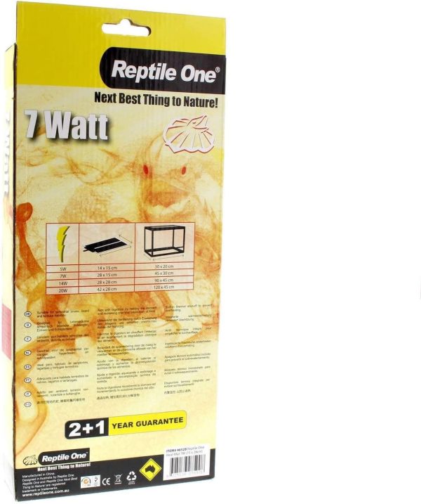 Heat Mat Reptile 7W 15 X 28cm 240V Reptile One Safety Cut Off Feature Thermal - Image 8