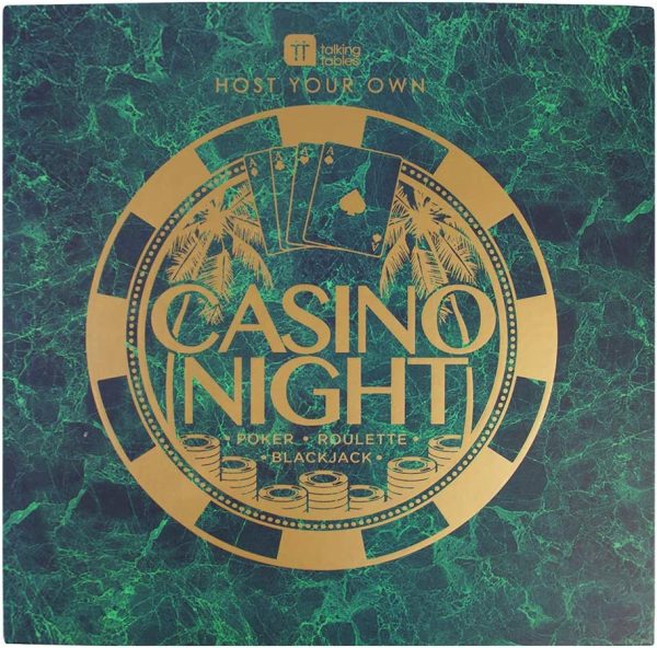 Talking Tables Casino Night Kit Poker, Blackjack, Roulette-Gambling Set for Adults, Gifts for Him | Contains Game Mat, Chips, Money, Balls, Playing Cards, Mixed, Multicolour - Image 6