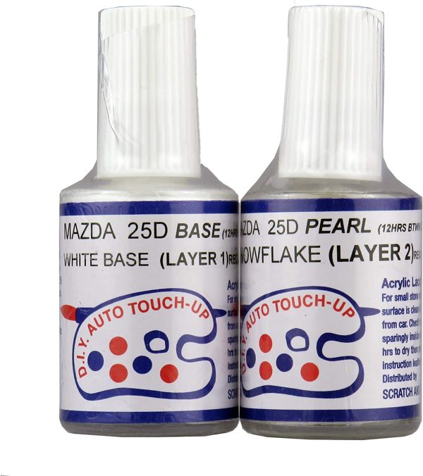 New Mazda Touch Up Paint - 25D Snowflake White Pearl Mazda 2 3 6 CX3 CX5 CX7 CX9 - Image 4