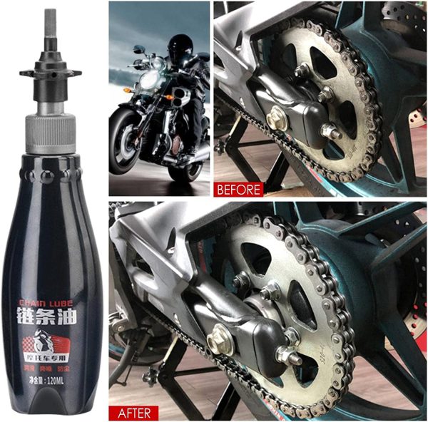 Chain Lube for Motorcycle - Motorbike Chain Gear Oil - Noise Reduction Lubricant, Practical Motorcycle Accessories, Wet Lube Application Dry Lube Performance N/a/a - Image 7