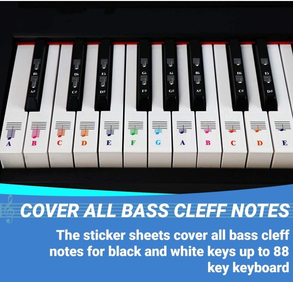 Color Piano Stickers for White and Black Keys - Image 4