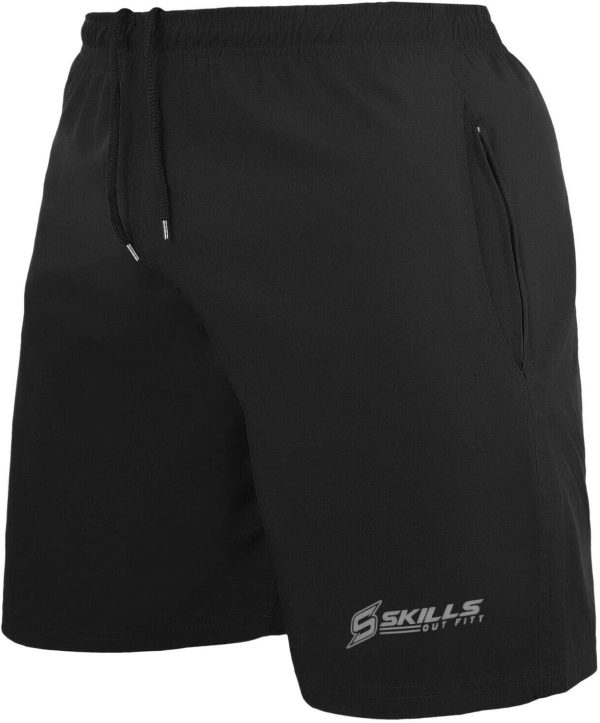 Skills Mens Sports Shorts for Workout - Premium Quality Gym Shorts for Training - Quick Dry Mens Running Shorts with Extra Zipper Pockets - Image 4