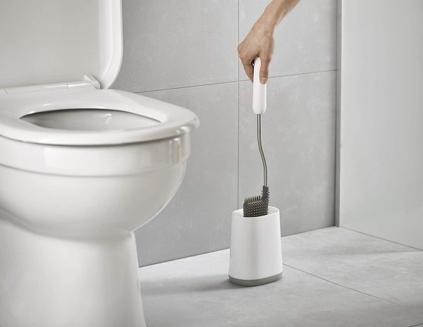 Joseph Joseph Flexa??? Lite Toilet Brush with Holder - Grey/White - Image 2