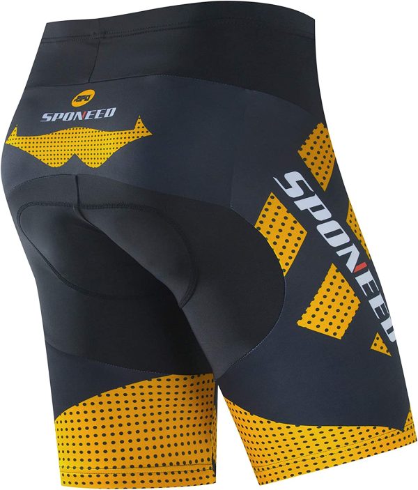 Sponeed Men's Cycling Bike Shorts Biking Spin Gel Padded Bicyce Wear Half Pants Tights - Image 2