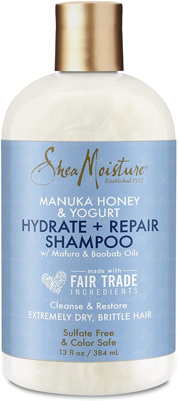 SHEA MOISTURE Manuka Honey and Yoghurt Hydrate and Repair Shampoo, 384 ml - Image 3