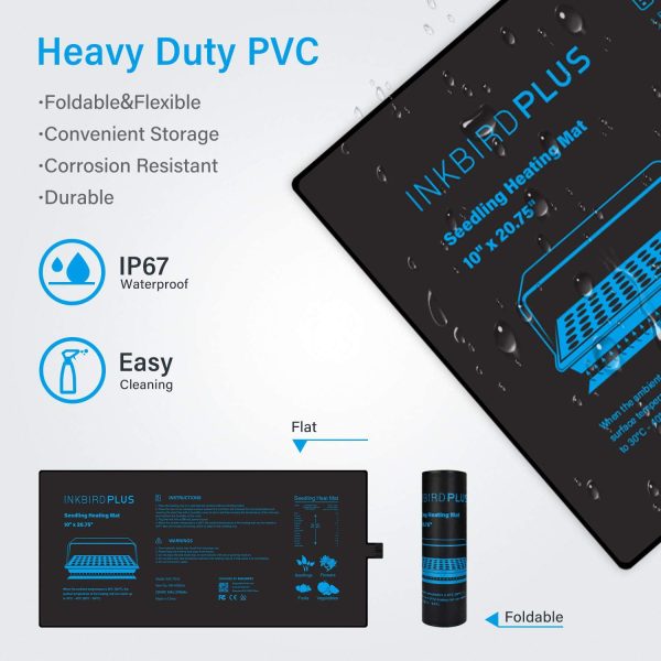 Inkbird Plus 20W Heating Mat Heat Pad Incubator 20.75"x10 for Garden Greenhouse Germination Hatch Breed Seelding Seed Starter Hydroponics - Image 6