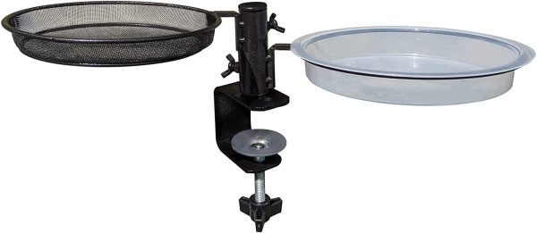 Deck Mounted Bird Feeder Tray and Bird Bath - Image 6