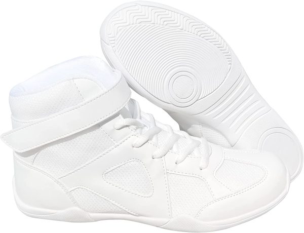 Danzcue Mid Top White Cheer Shoes