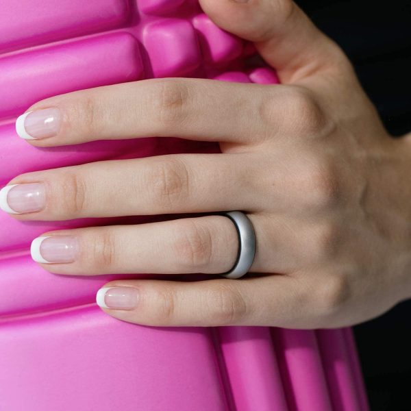 ROQ Silicone Rings for Women Breathable Silicone Rings Bands - Comfort Fit Silicone Wedding Ring for Women - Medical Grade Silicone Rubber Band - Unique Women's Silicone Wedding Ring - Image 6