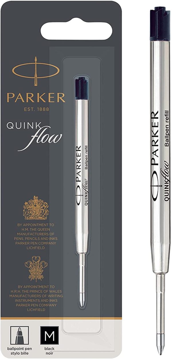 Parker Ballpoint Refill Black Medium Blister - Image 3