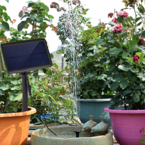 OCGIG Solar Power Fountain 180L/H Pump Pool Fish Garden Pond Watering Submersible Tool - Image 4