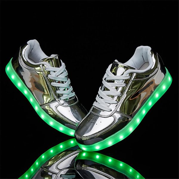 LeoVera USB Charging LED Light Up Shoes Sports Dancing Sneakers