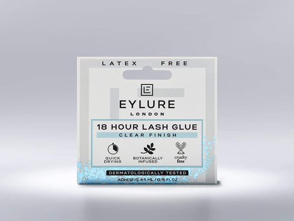 Eylure lash adhesive glue, latex-free, 18 hour, clear, 4.5ml - Image 4