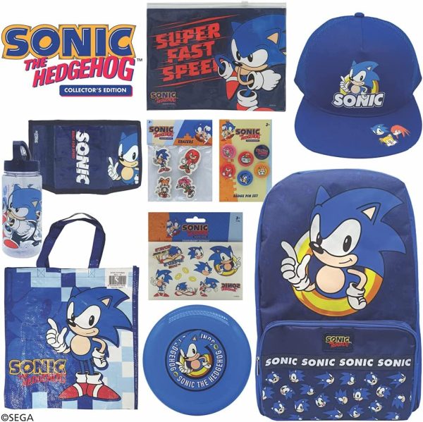 Sonic The Hedgehog Showbag w/Backpack/Bottle/Stickers/Tote Bag/Pencil Case/Cap - Image 2