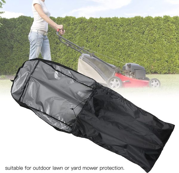 Lawn Mower Cover, Waterproof Heavy Duty Push Mower Cover Dust UV Protection Lawnmower Cover Universal Mower Cover for Manual Push Mowers(#1) - Image 9