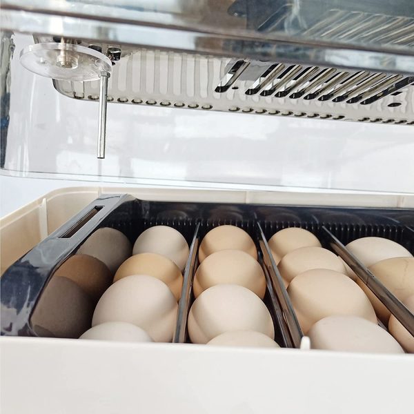 DULONG Egg Incubator Automatic 24 Eggs Incubator Auto Turner Intelligent with Temperature Control and Digital Display for Chickens Ducks Goose Birds