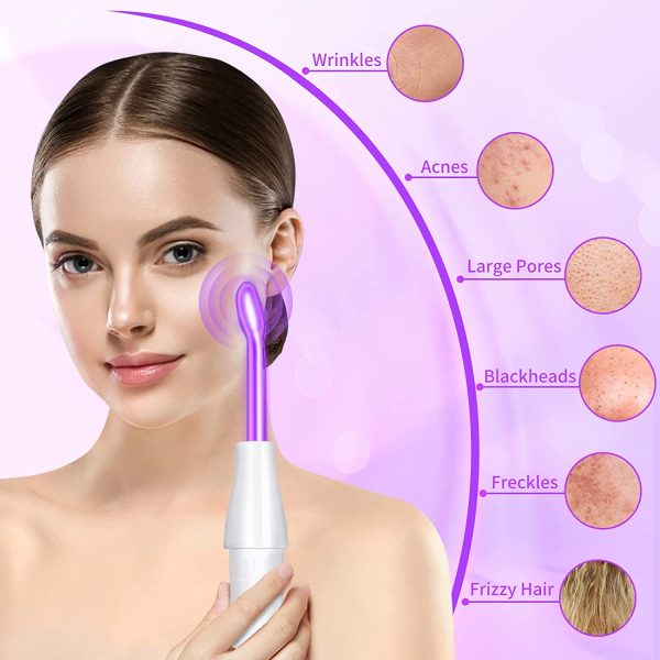 High F requency Facial Wand 4-Piece Set, Facial Machine for Face Eyes Hair Body - Image 7