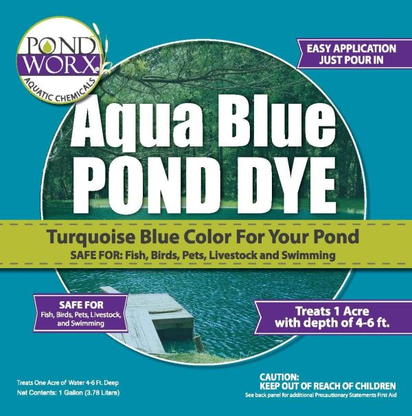 PondWorx Lake and Pond Dye- Aqua Blue Pond Dye - 1 Gallon - Image 2