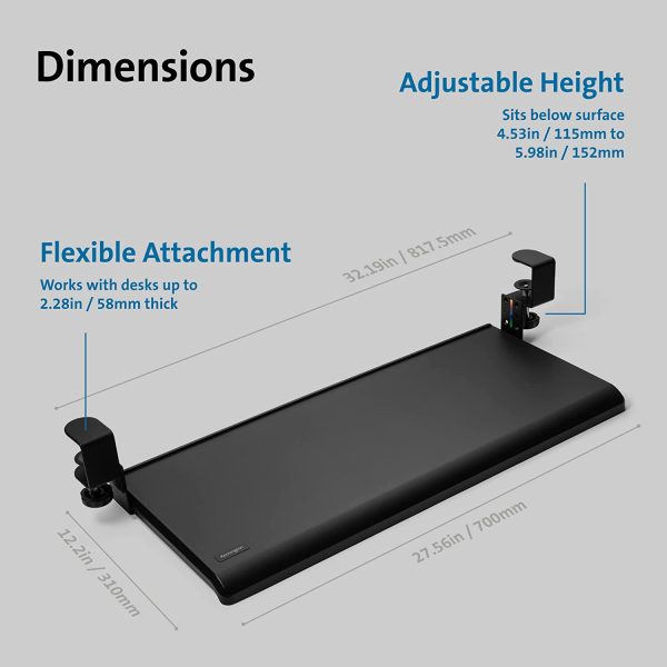 SmartFit Clamp-On Keyboard Drawer