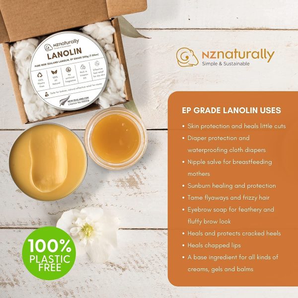 Pure New Zealand EP Grade Lanolin 20g For Sore Nipples, Breastfeeding Mums and General Dry Skin Conditions Rich in Vitamin D3 - Image 5